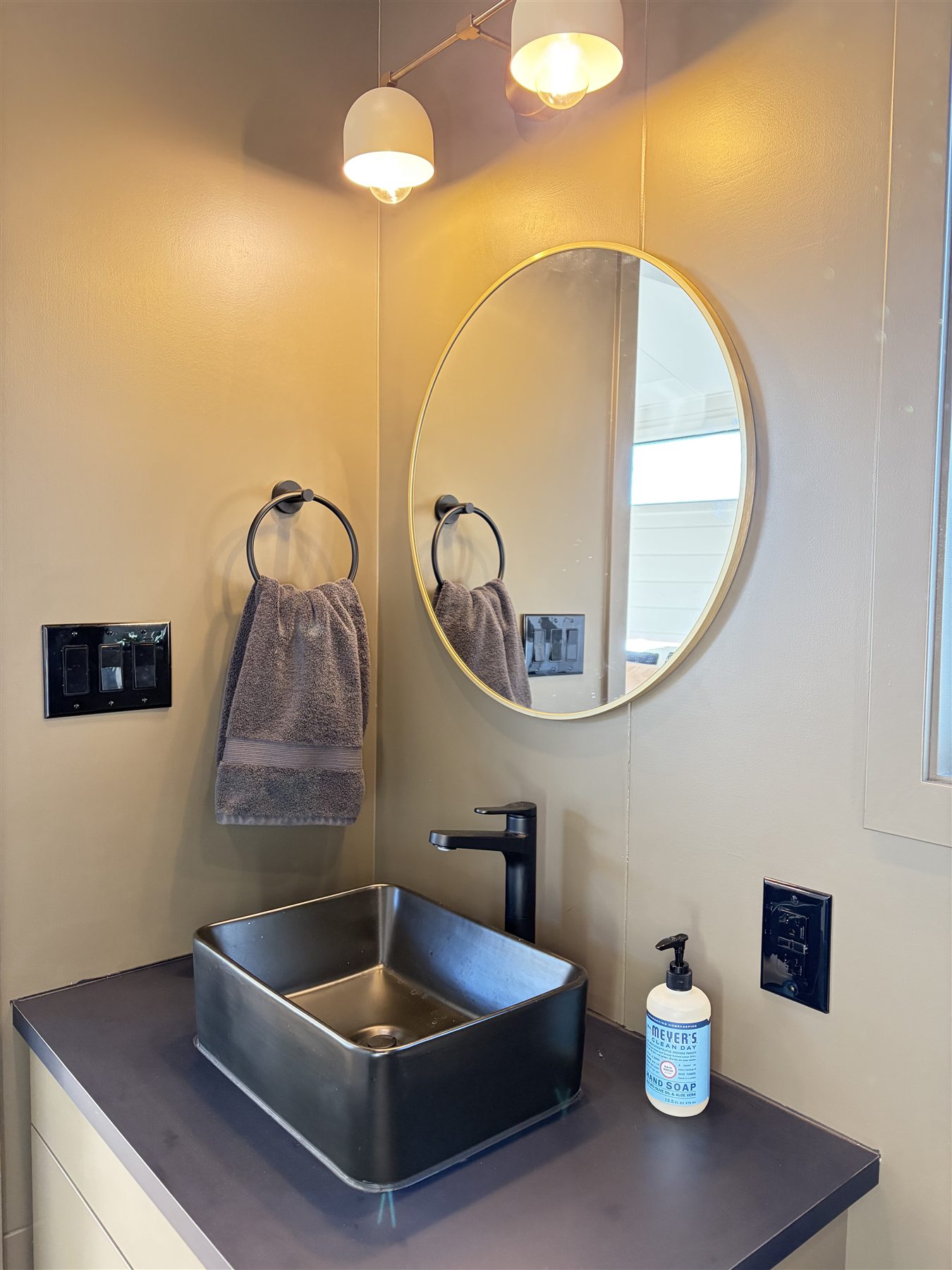 Bathroom vanity at Glacier Mountain Getaway Bozeman