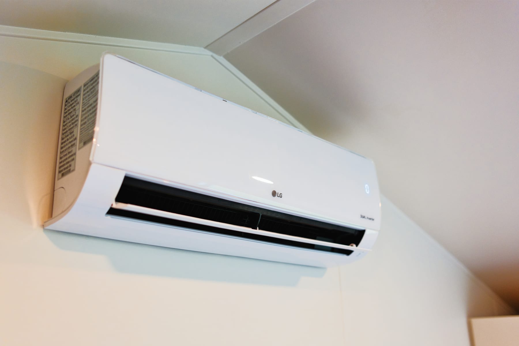 Air conditioning unit at Glacier Mountain Getaway near Bozeman Montana