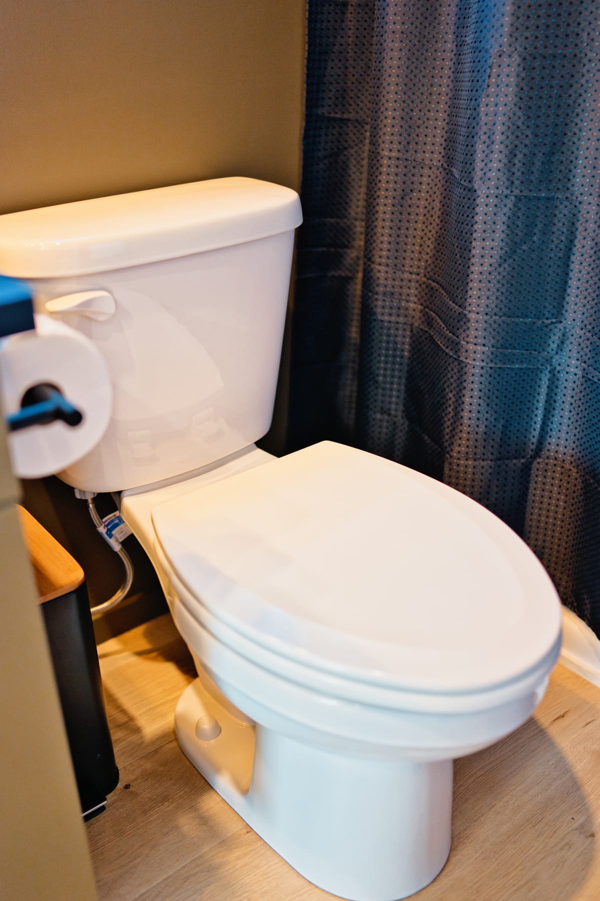 Bathroom toilet area at Glacier Mountain Getaway near Bozeman Montana