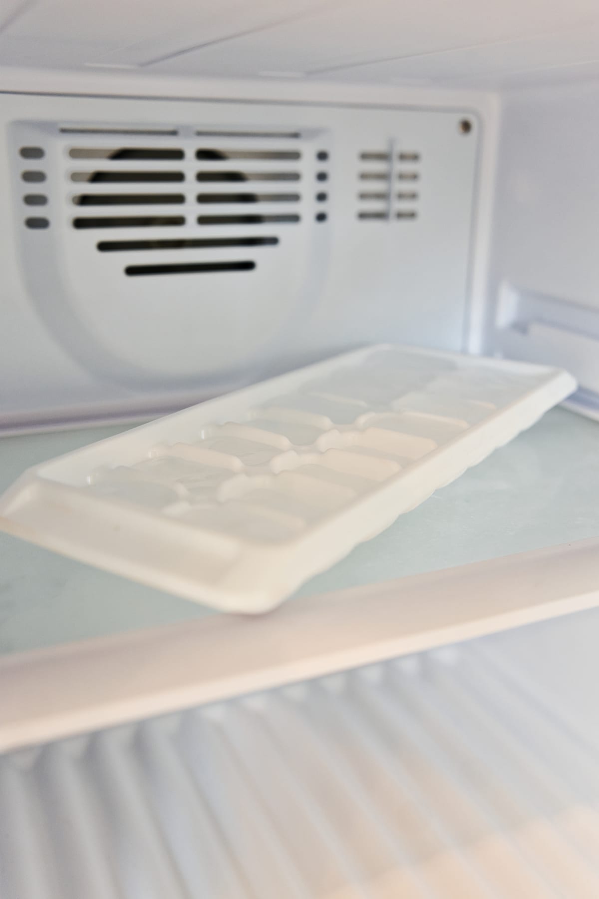 Freezer ice at Glacier Mountain Getaway near Bozeman Montana