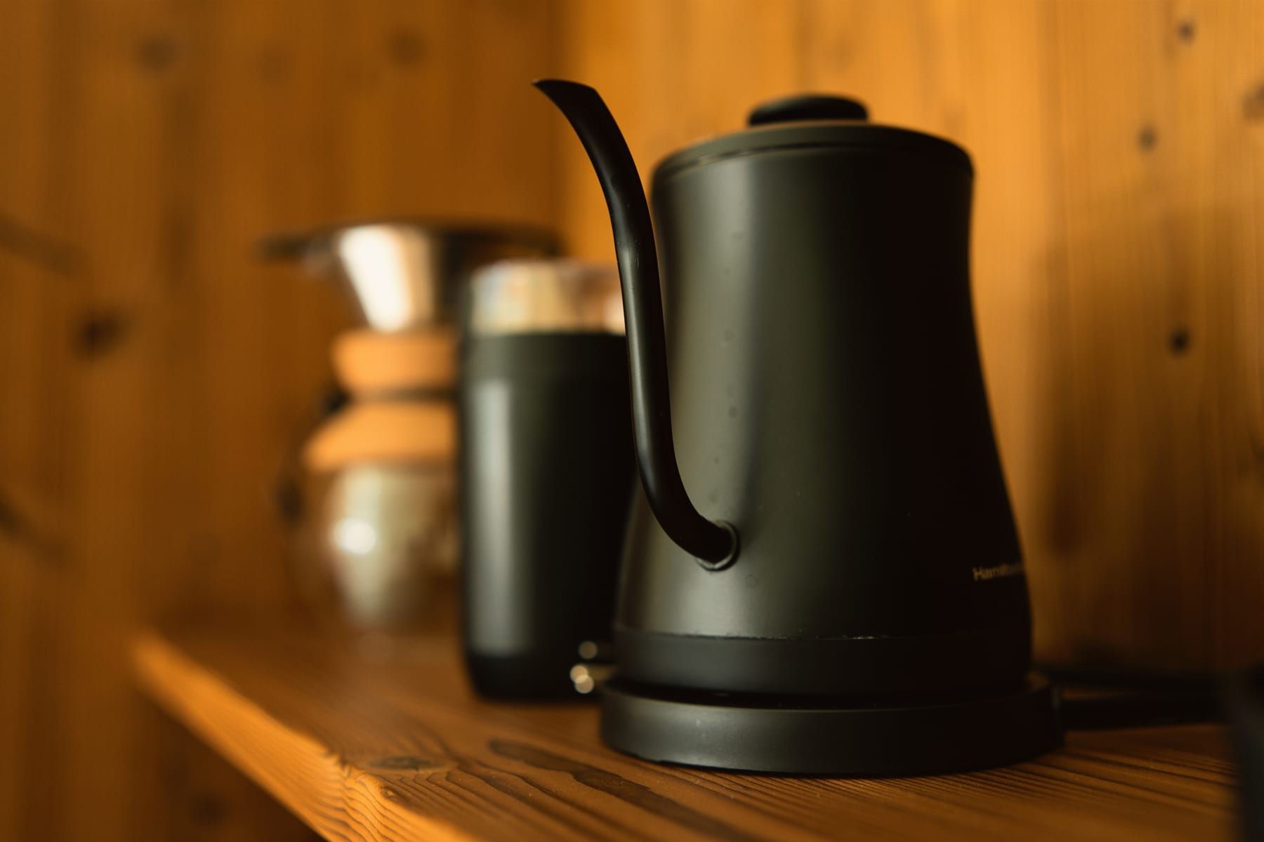 Hot water kettle at Glacier Mountain Getaway near Bozeman Montana
