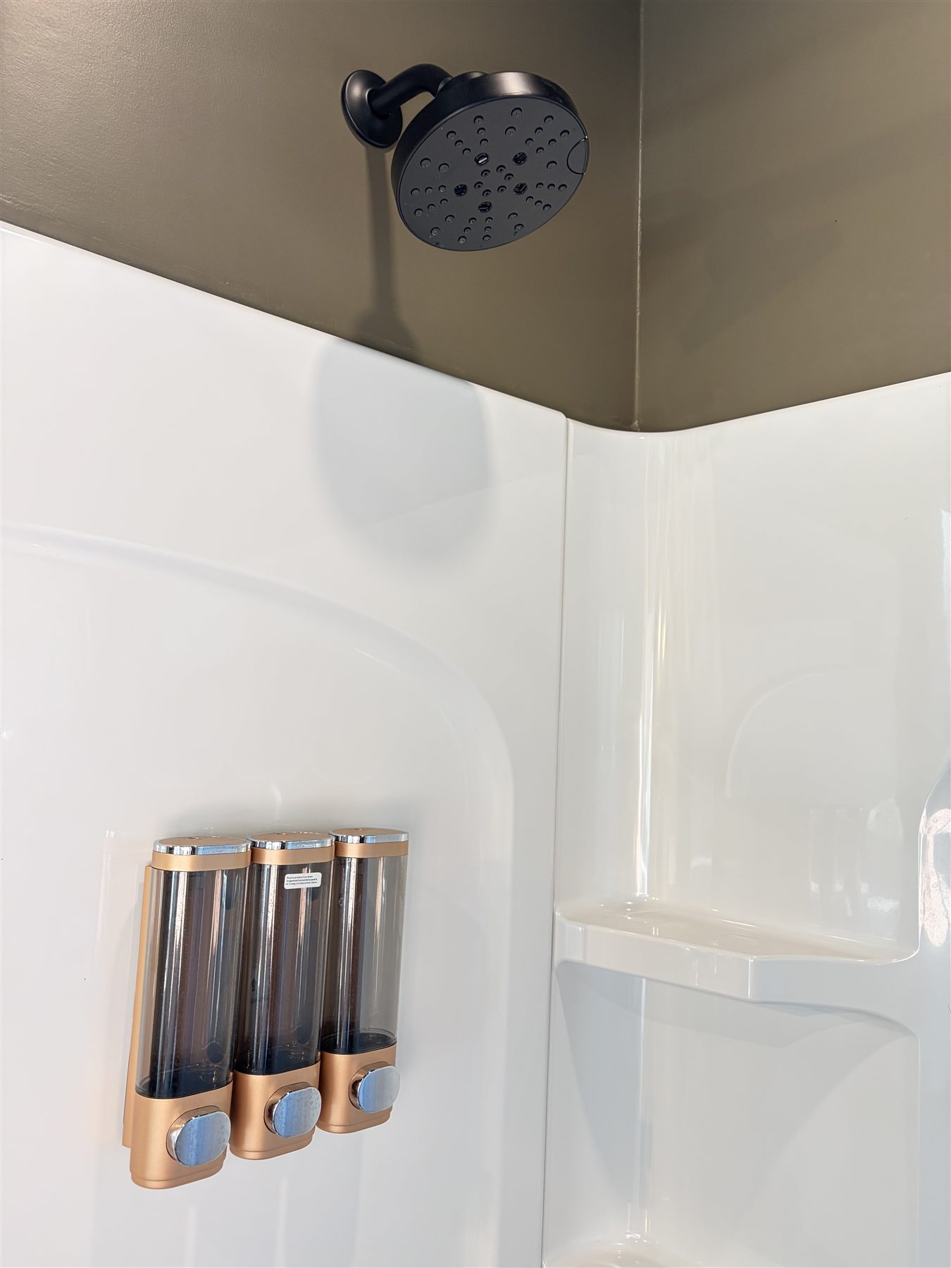 Shower amenities at Glacier Mountain Getaway Bozeman